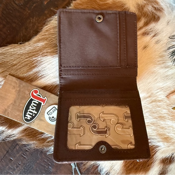 Justin Naja Concho Turquoise Handbag and Wallet Set - Picture 7 of 8